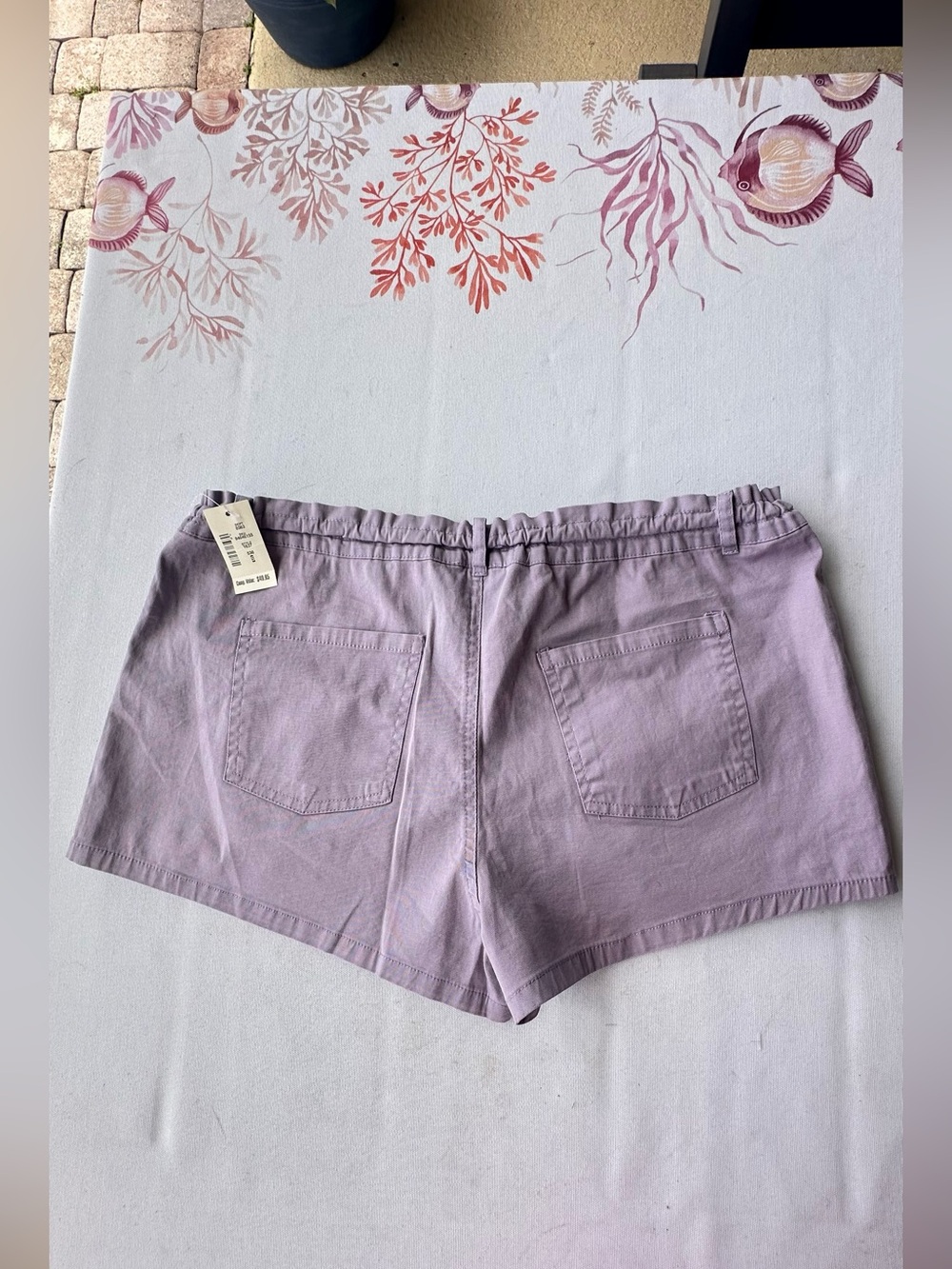 Aeropostale Low Rise Cargo Shorty shorts with an elastic drawstring waist size S - Picture 2 of 5